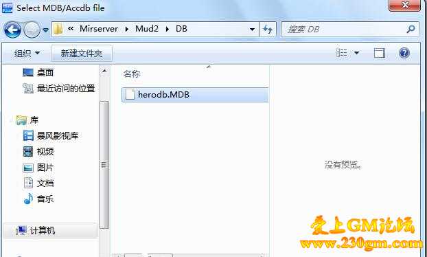 GOM引擎传奇版本Hero.MDB怎么打开？Access数据库HeroDB.MDB查看工具