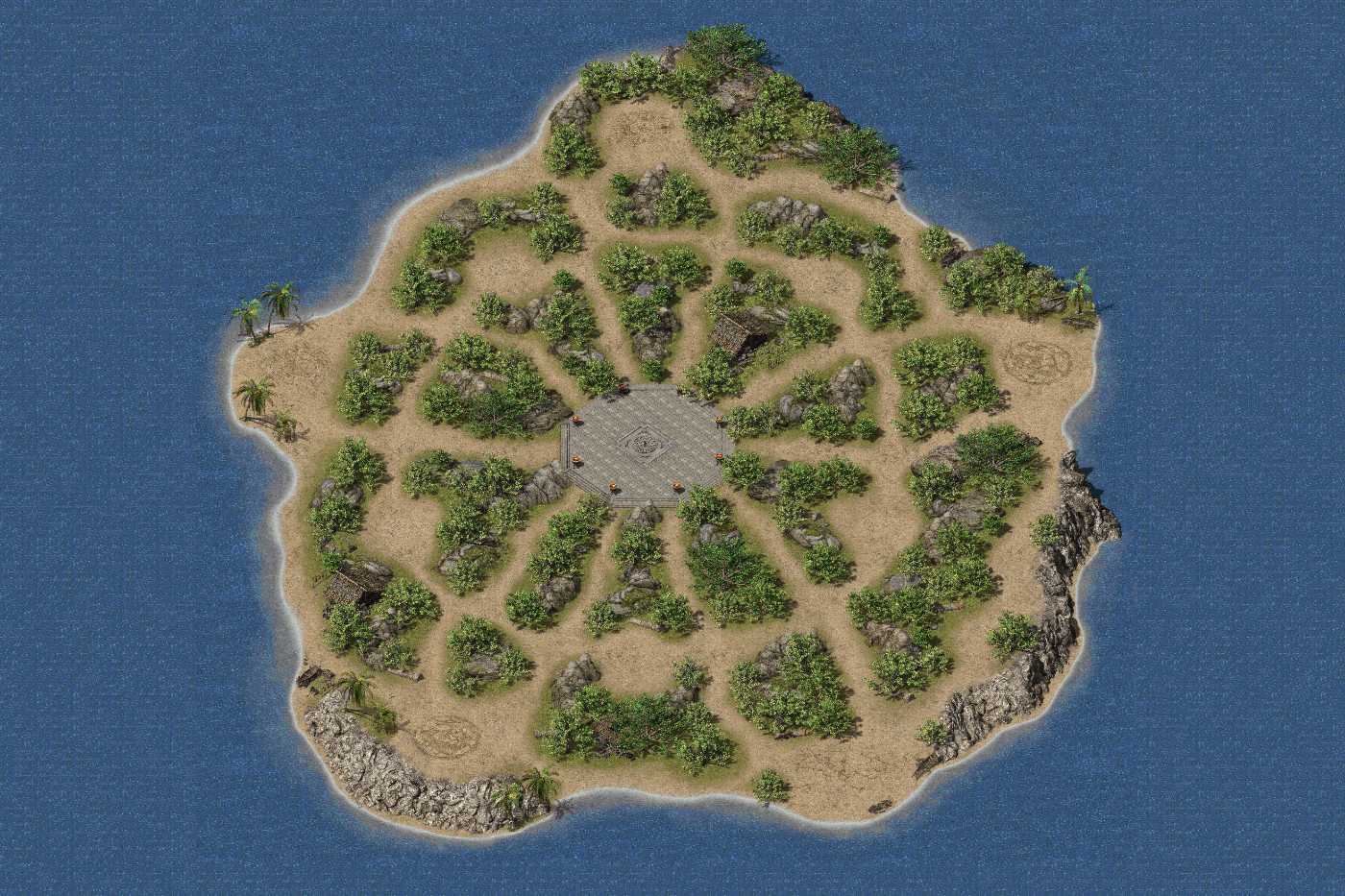 传奇高清地图-真彩地图-绿野峡谷